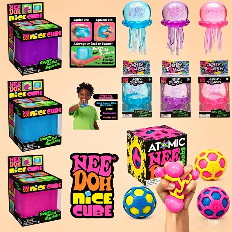Party Games Event - New NeeDoh Squishy Schylling/// Atomic Stress