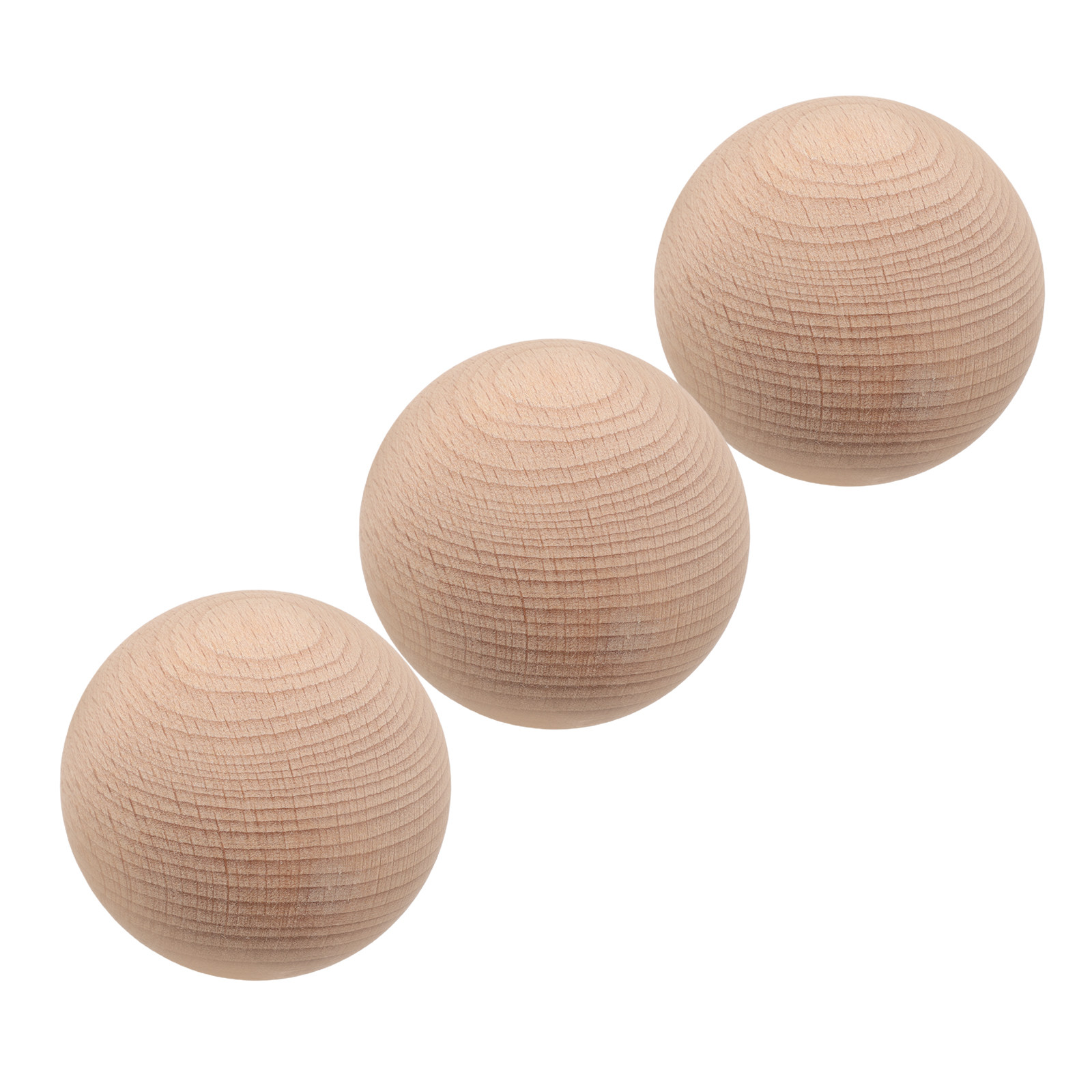 Croquet Set Lawn - 3Pcs Solid Beech Wood Golf Croquet