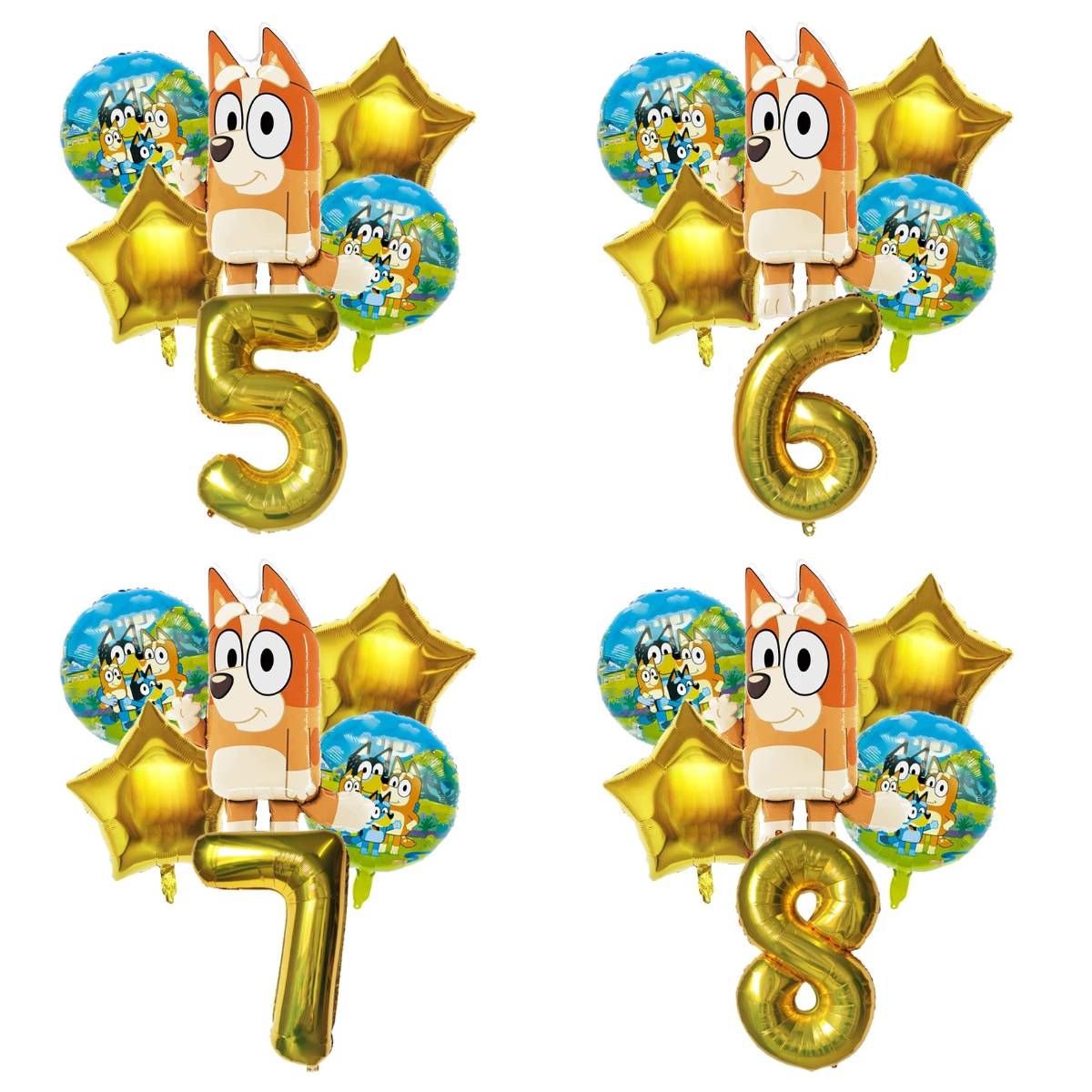 Party Games Bingo - 6pcs Bluey Balloon Bingo Family Floating