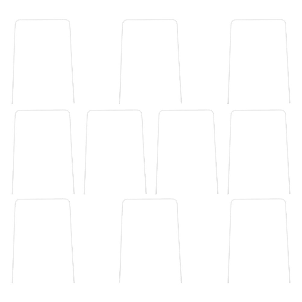 Croquet Set Lawn - 10Pcs White Square Arrow Croquet Wickets
