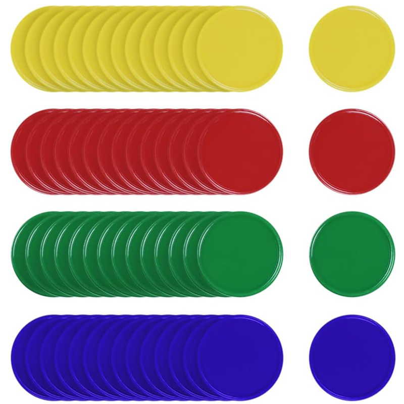 Party Games Bingo - Plastic Bingo Markers Chips 4 Colors
