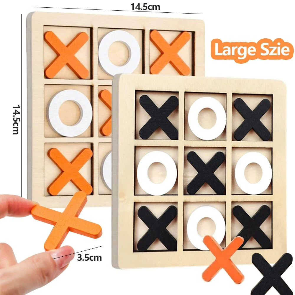 Wooden XO Tic Tac Toe Game Min - Party Games Kids Indoor avis et prix