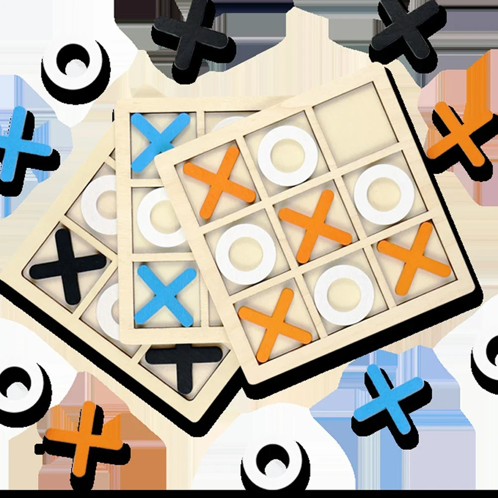 Wooden XO Tic Tac Toe Game Min - Party Games Kids Indoor avis et prix