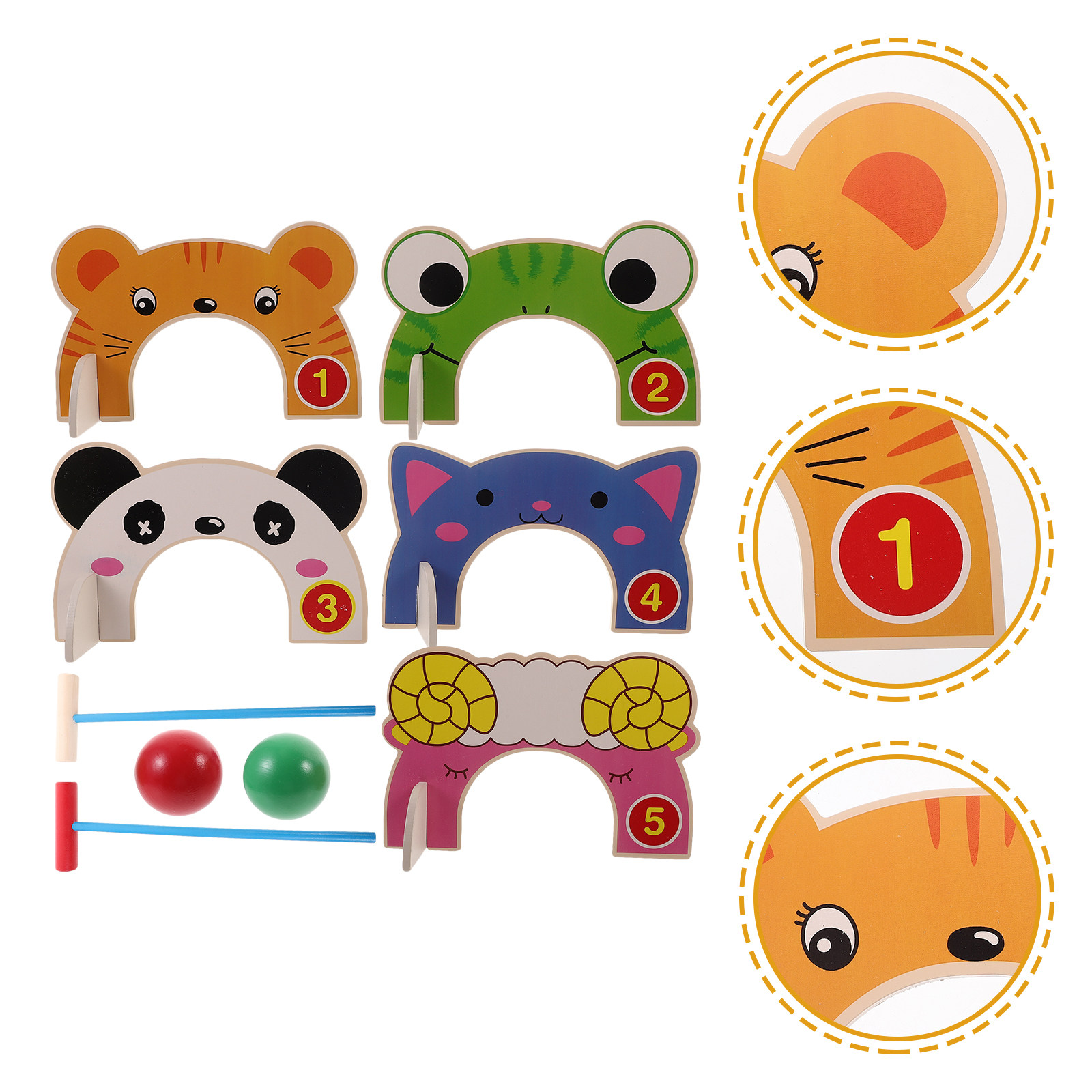 1Set Kid Croquet Set Animal De - Croquet Set Lawn avis et prix