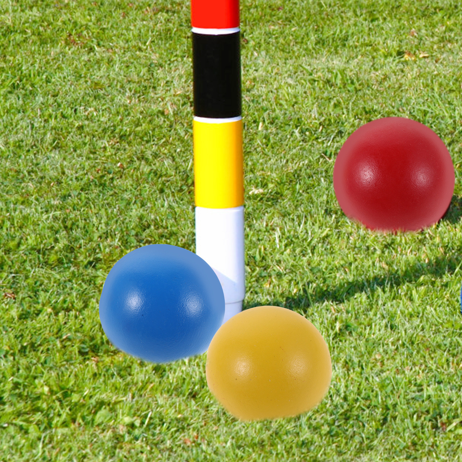 3Pcs Wooden Croquet Balls 6Cm  - Croquet Set Lawn avis et prix