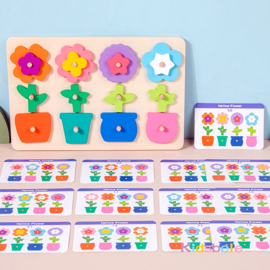 Montessori DIY Wooden Flower P - Party Games Kids Indoor avis et prix
