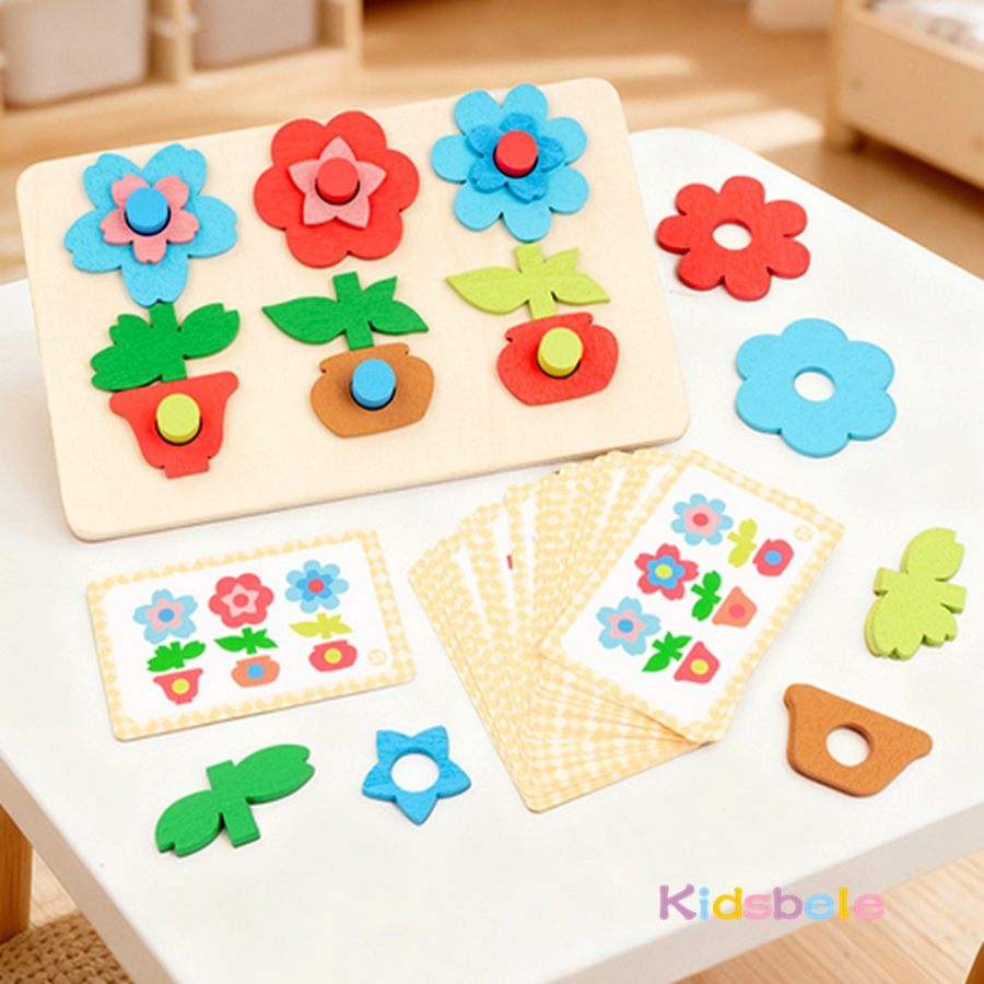 Montessori DIY Wooden Flower P - Party Games Kids Indoor avis et prix