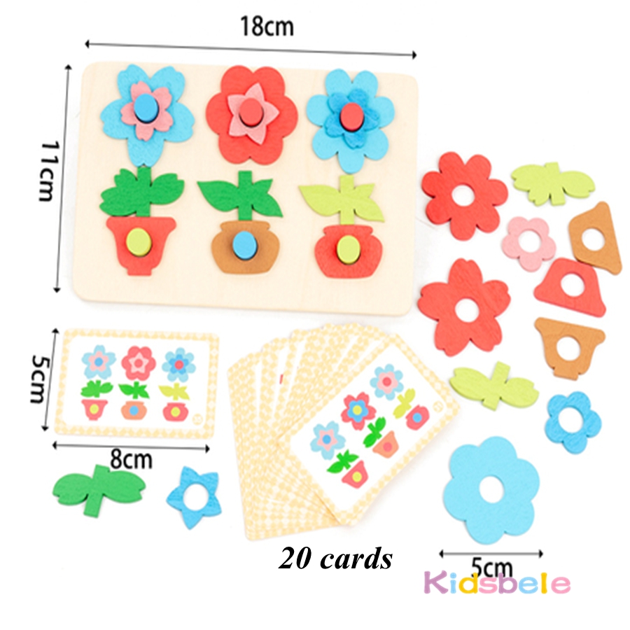 Montessori DIY Wooden Flower P - Party Games Kids Indoor avis et prix