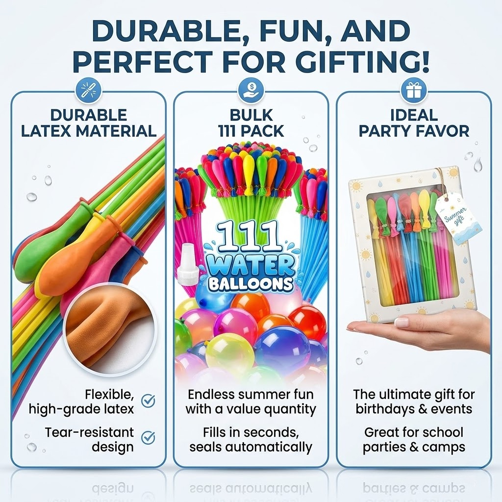 111Pcs Quick Fill Water Balloo - Party Games Bomb avis et prix
