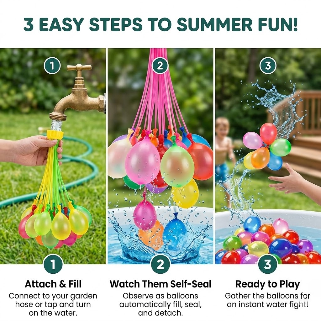 111Pcs Quick Fill Water Balloo - Party Games Bomb avis et prix