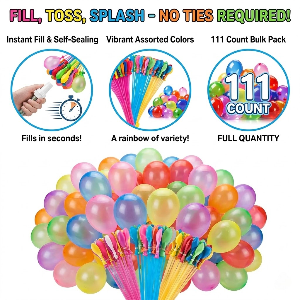 111Pcs Quick Fill Water Balloo - Party Games Bomb avis et prix