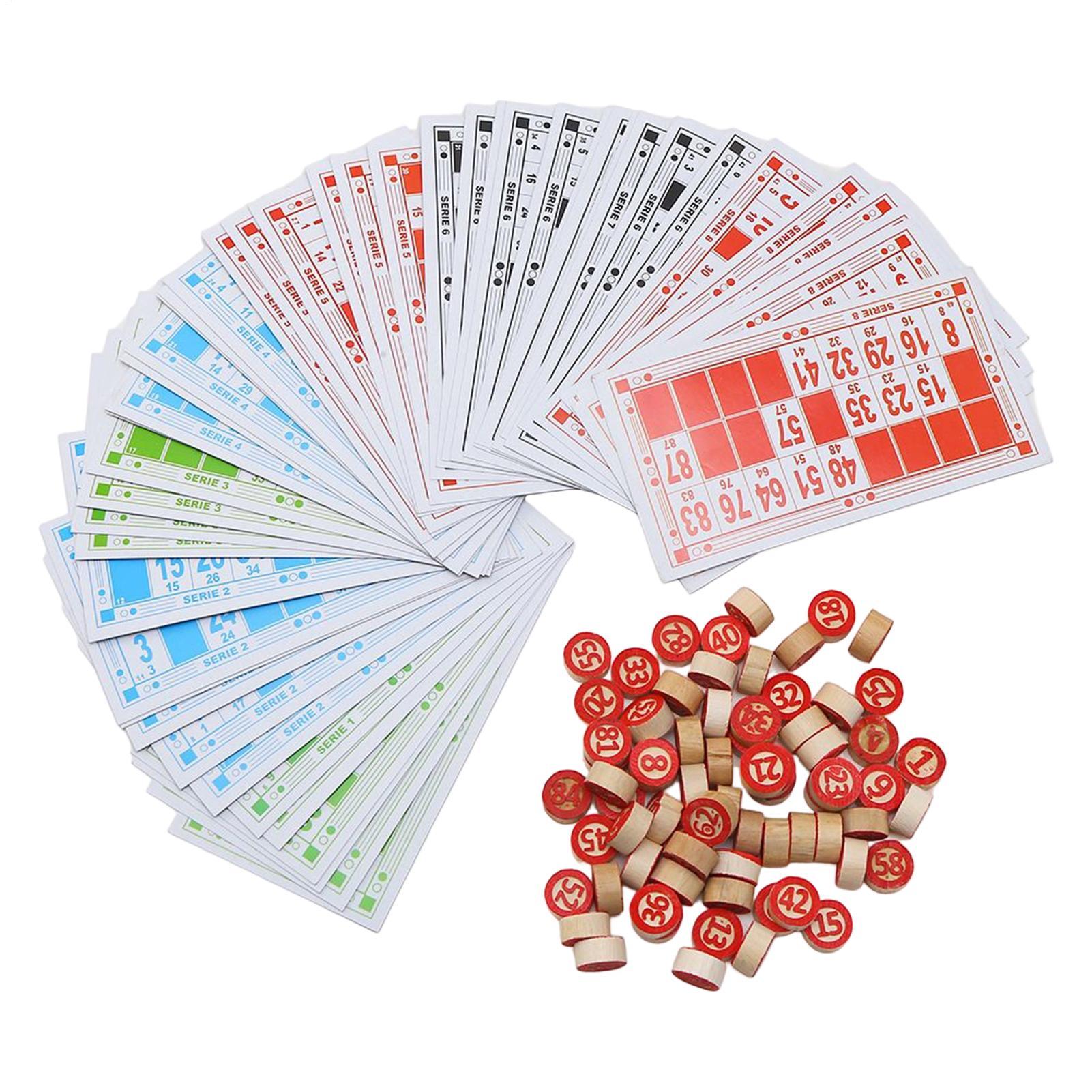 Vintage Wooden Bingo Game Set  - Party Games Bingo avis et prix