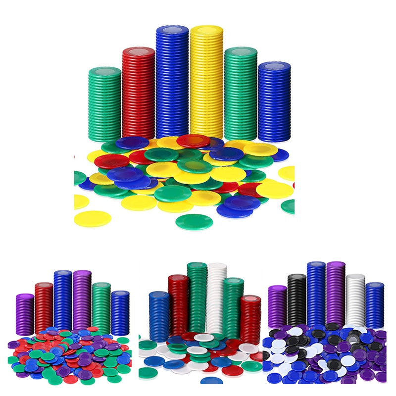 400 Pieces Plastic Poker Chips - Party Games Bingo avis et prix