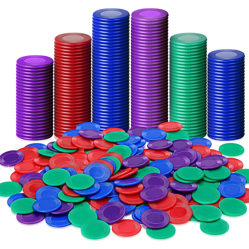 400 Pieces Plastic Poker Chips - Party Games Bingo avis et prix