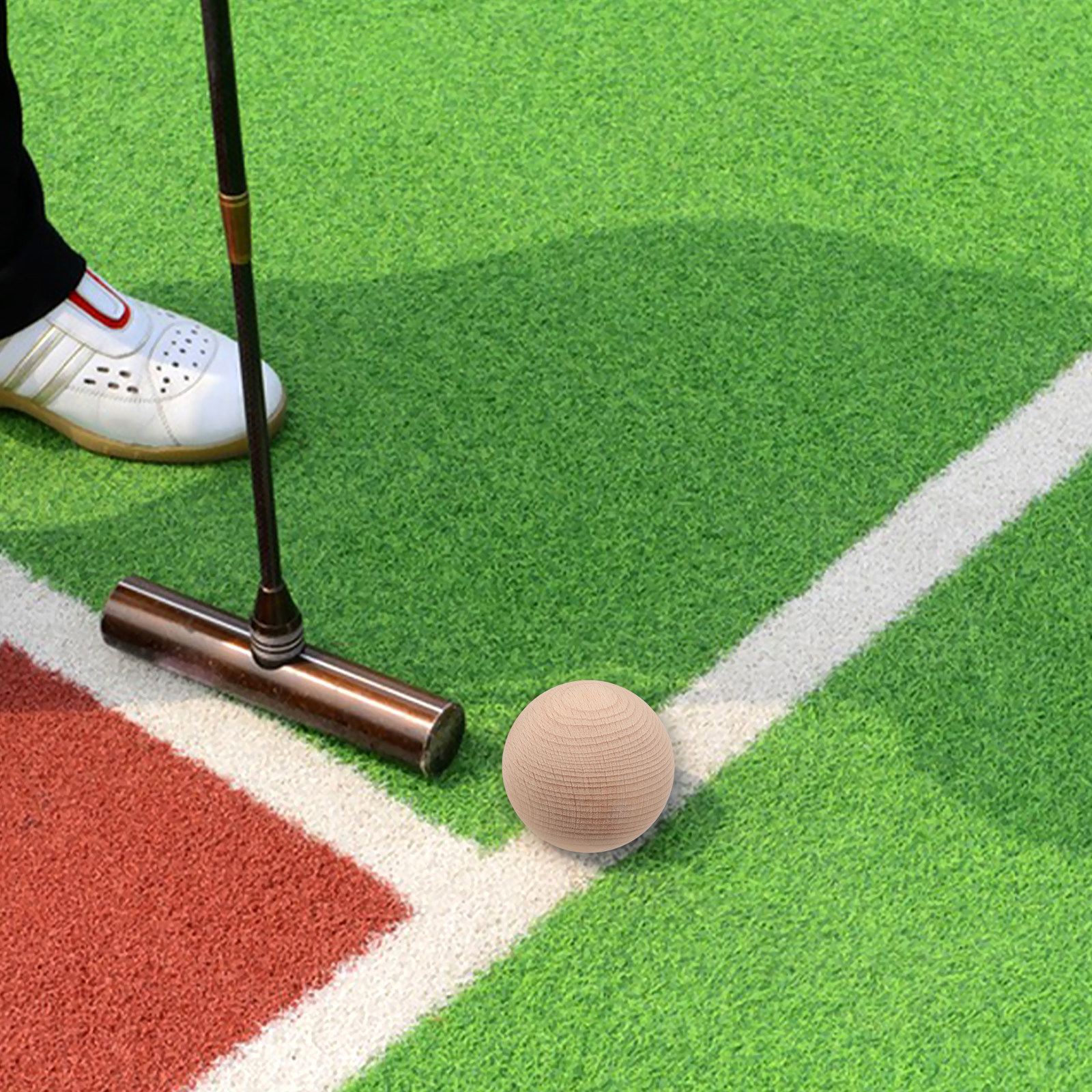 3Pcs Solid Beech Wood Golf Cro - Croquet Set Lawn avis et prix