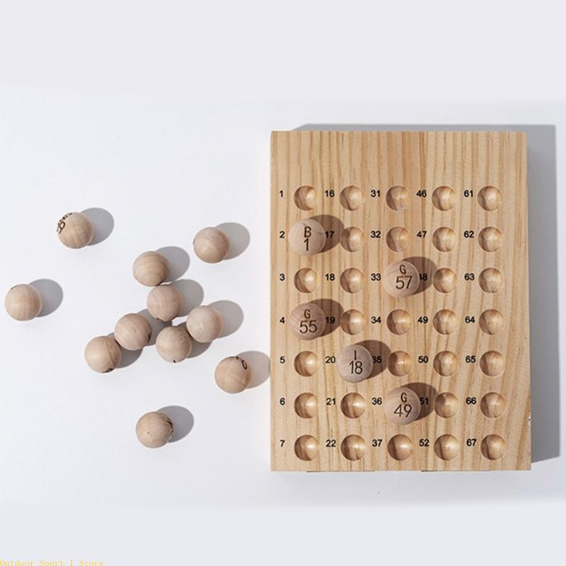 A0KA 75Pcs Natural Bingo Balls - Party Games Bingo avis et prix
