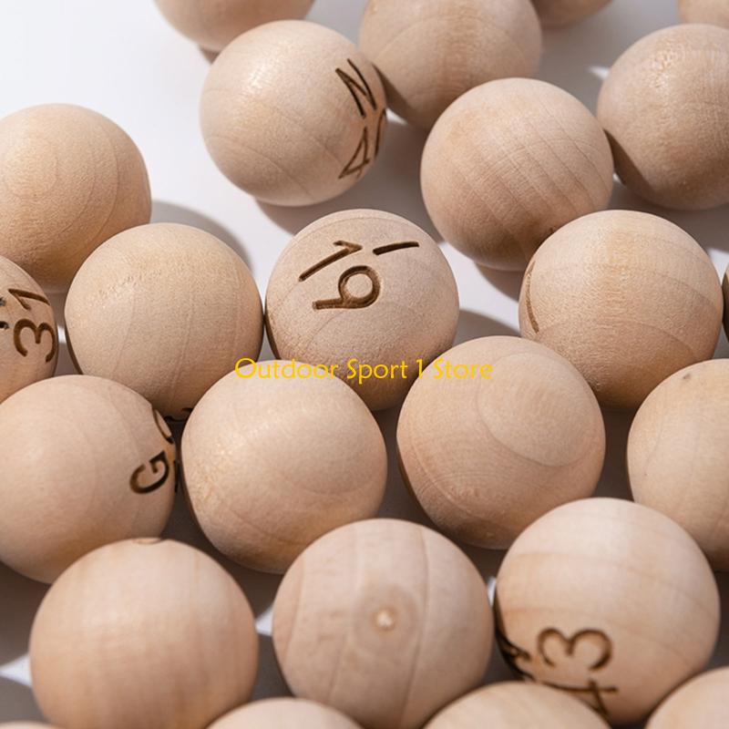 A0KA 75Pcs Natural Bingo Balls - Party Games Bingo avis et prix