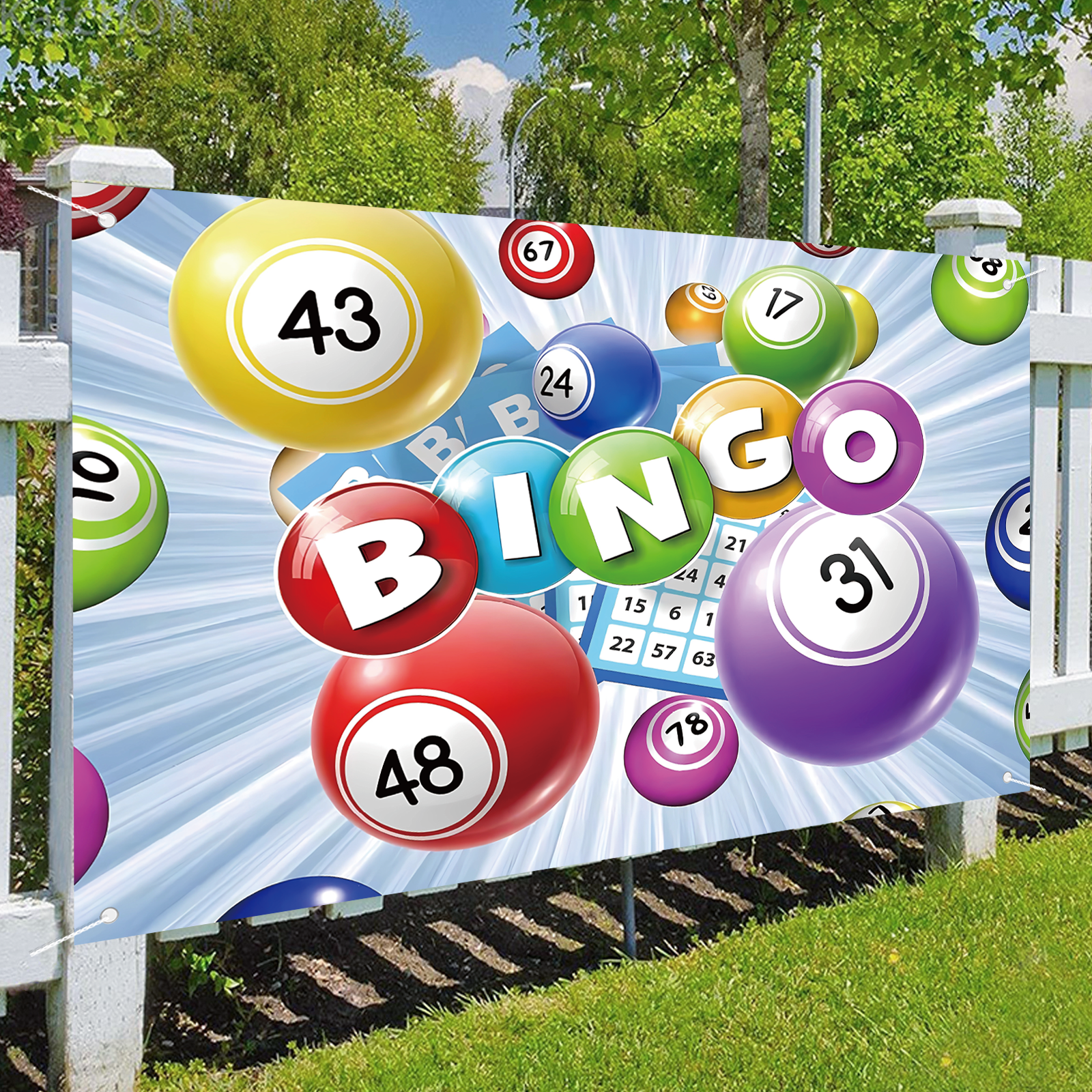 Bingo Backdrop,Bingo Party ban - Party Games Bingo avis et prix