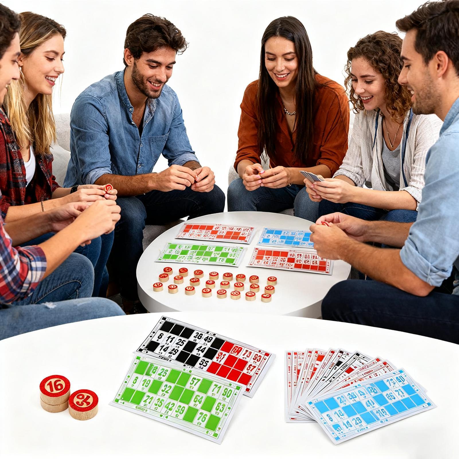Vintage Wooden Bingo Game Set  - Party Games Bingo avis et prix