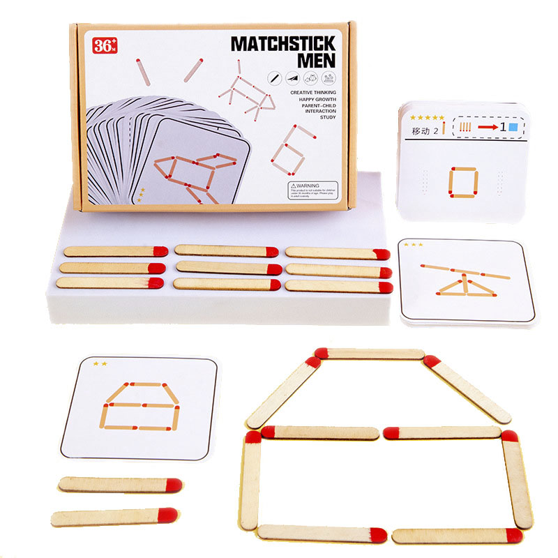 Montessori Matches Puzzles Gam - Party Games Kids Indoor avis et prix