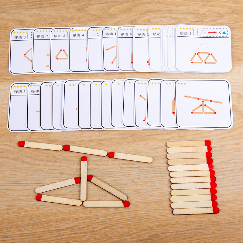 Montessori Matches Puzzles Gam - Party Games Kids Indoor avis et prix