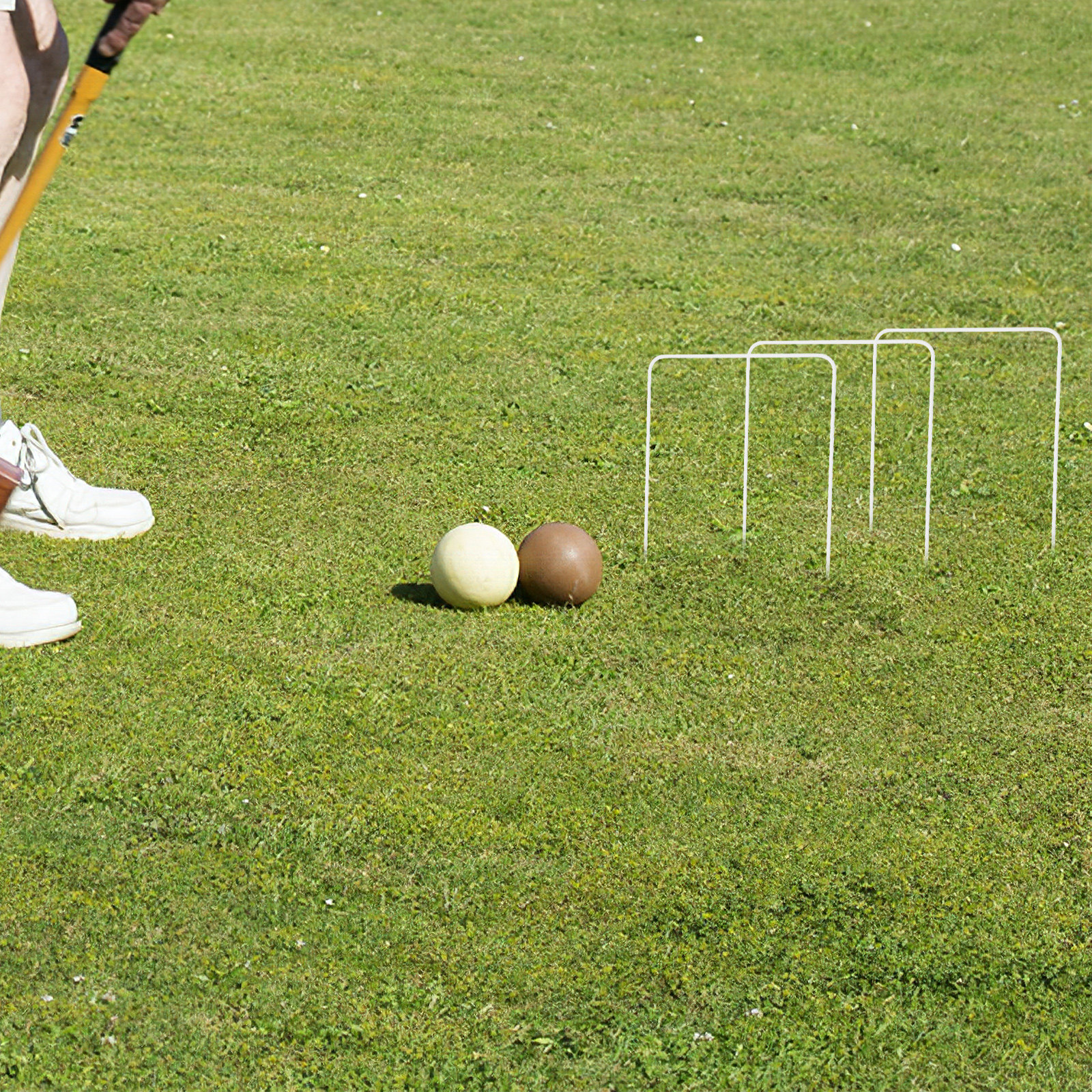9Pcs Metal Croquet Hoops Iron  - Croquet Set Lawn avis et prix