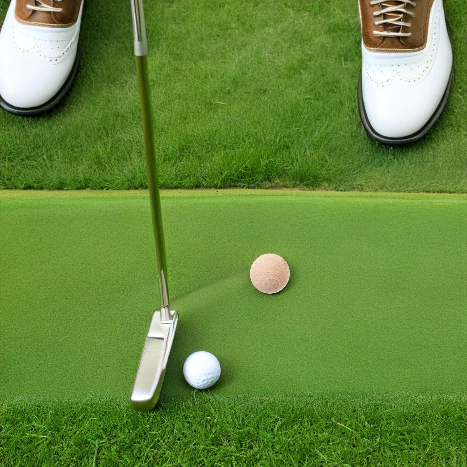 Natural Wooden Croquet Ball 7. - Croquet Set Lawn avis et prix