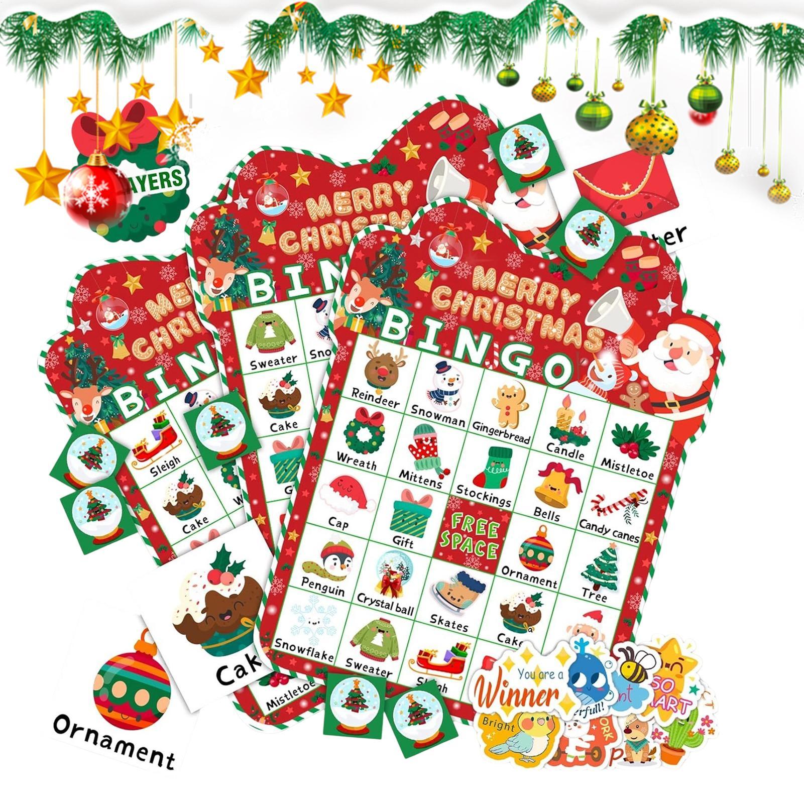 Christmas Bingo Game 24 Cards  - Party Games Bingo avis et prix