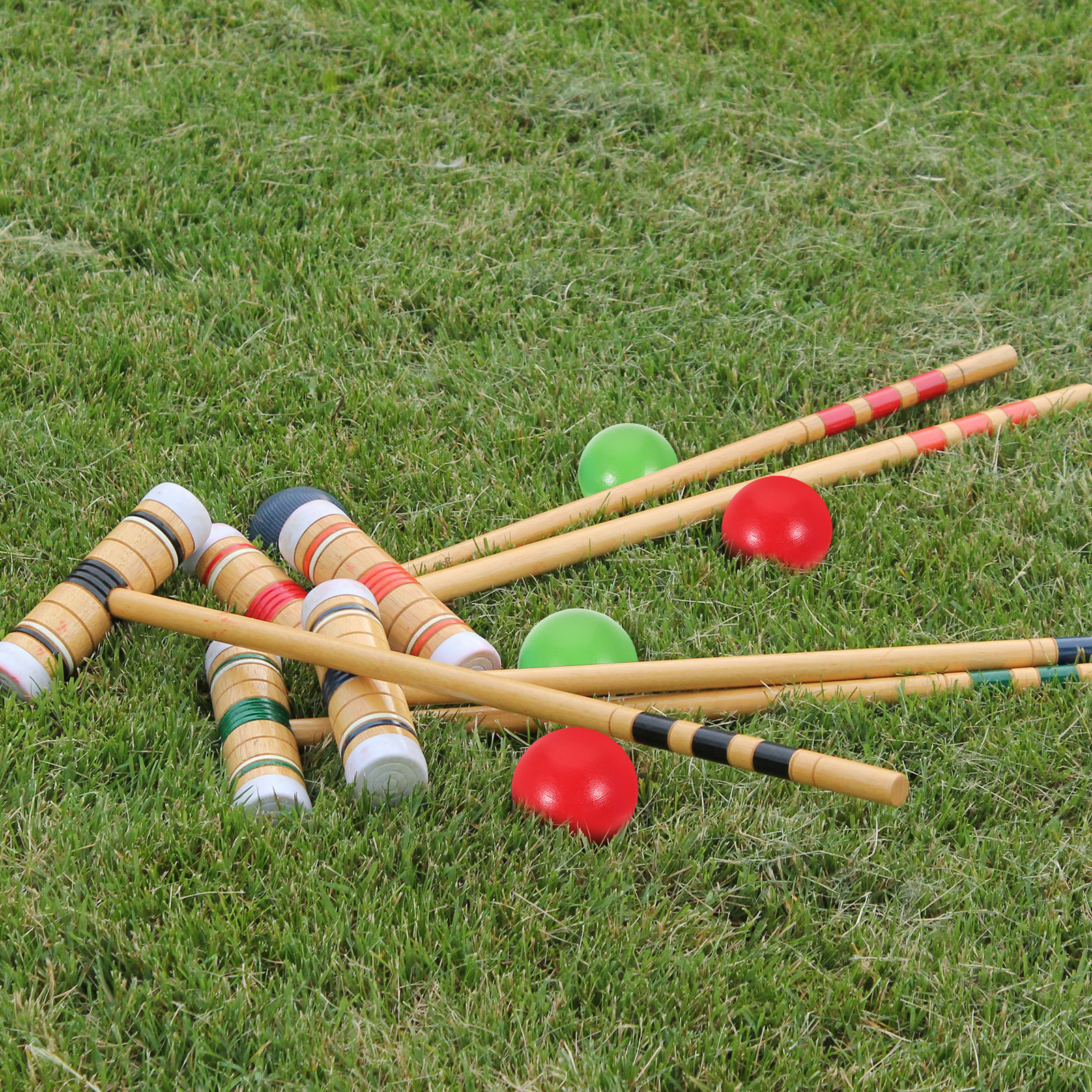 3Pcs Wooden Croquet Balls Trad - Croquet Set Lawn avis et prix