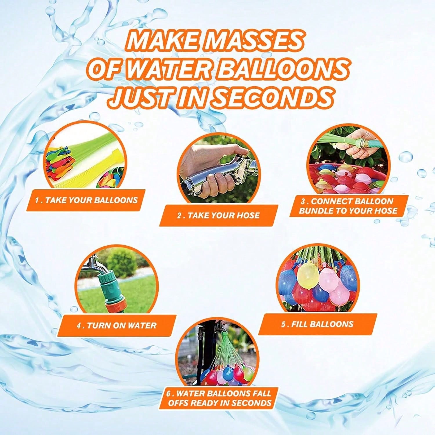 111 Water Balloons, Fast Spray - Party Games Bomb avis et prix