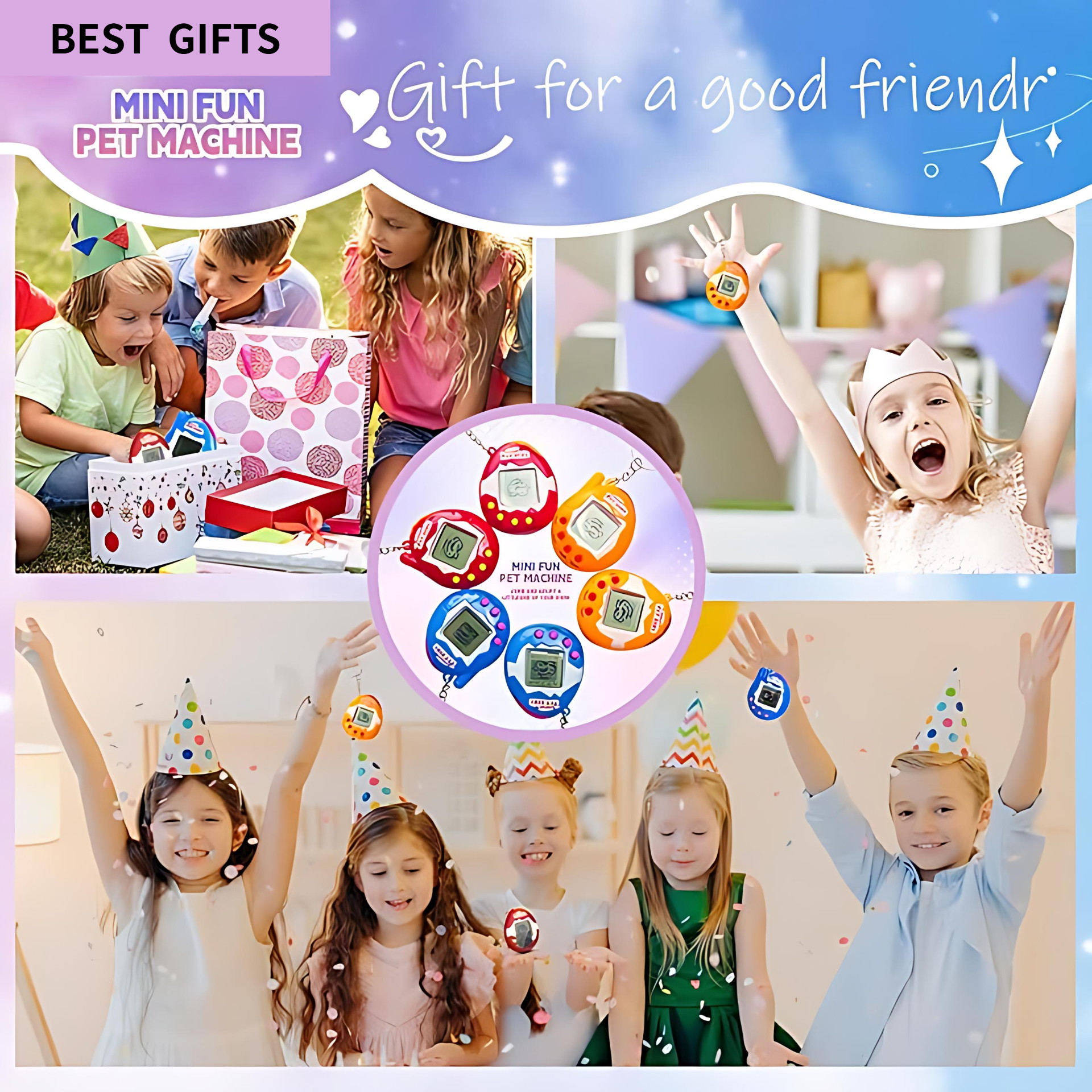 6-48PCS Virtual Pet Keychain D - Party Games Console avis et prix