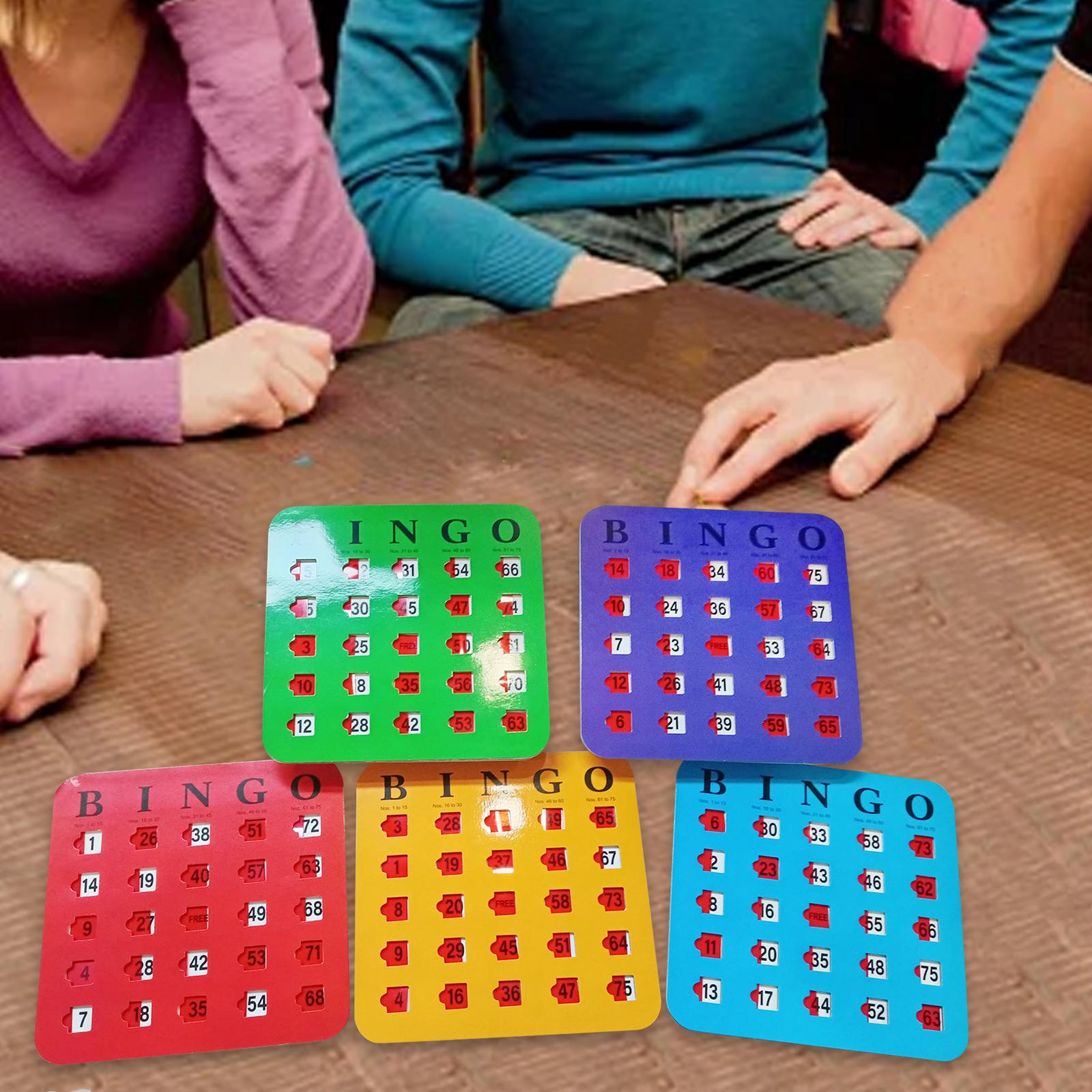5 Pieces Large Print Bingo Car - Party Games Bingo avis et prix