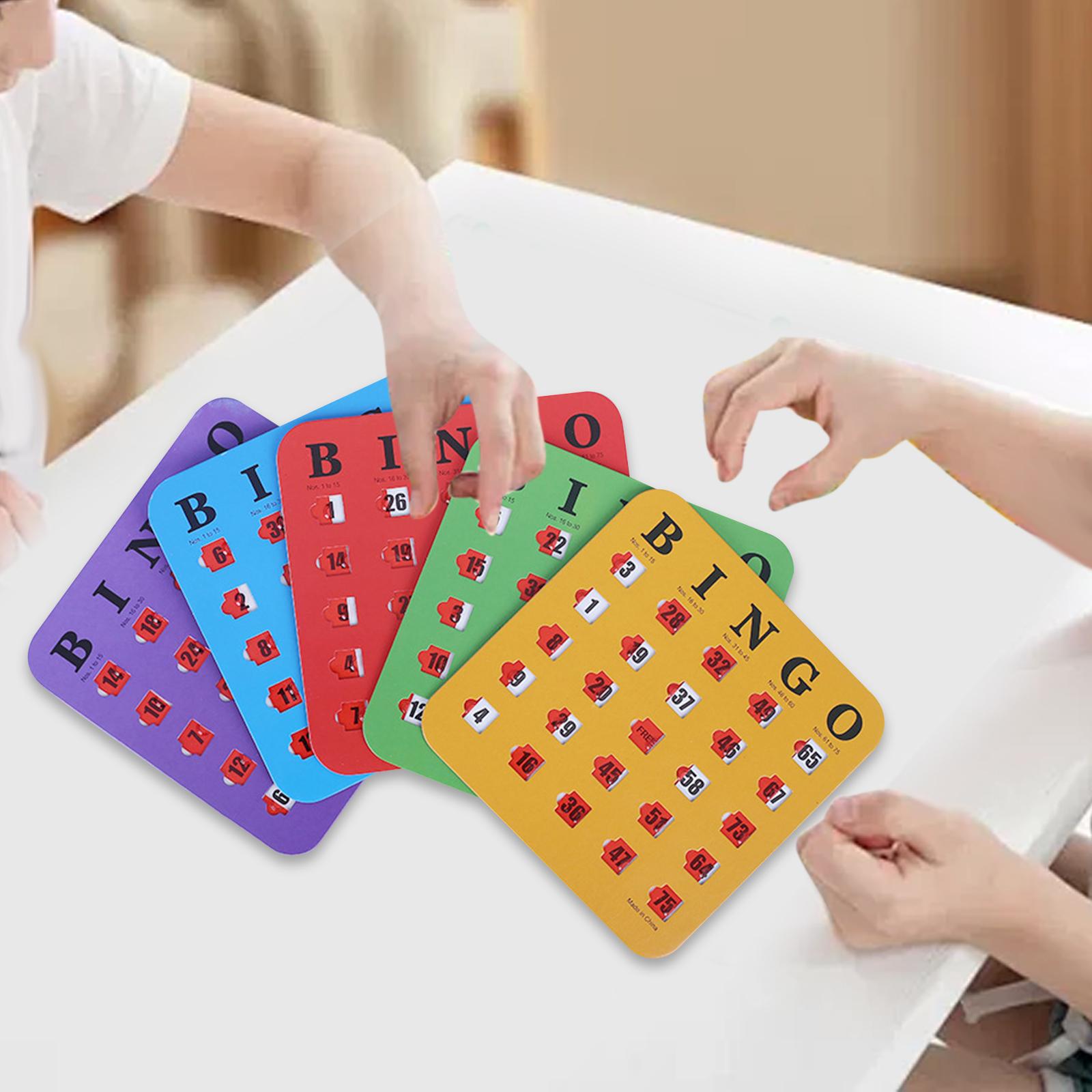 5 Pieces Large Print Bingo Car - Party Games Bingo avis et prix