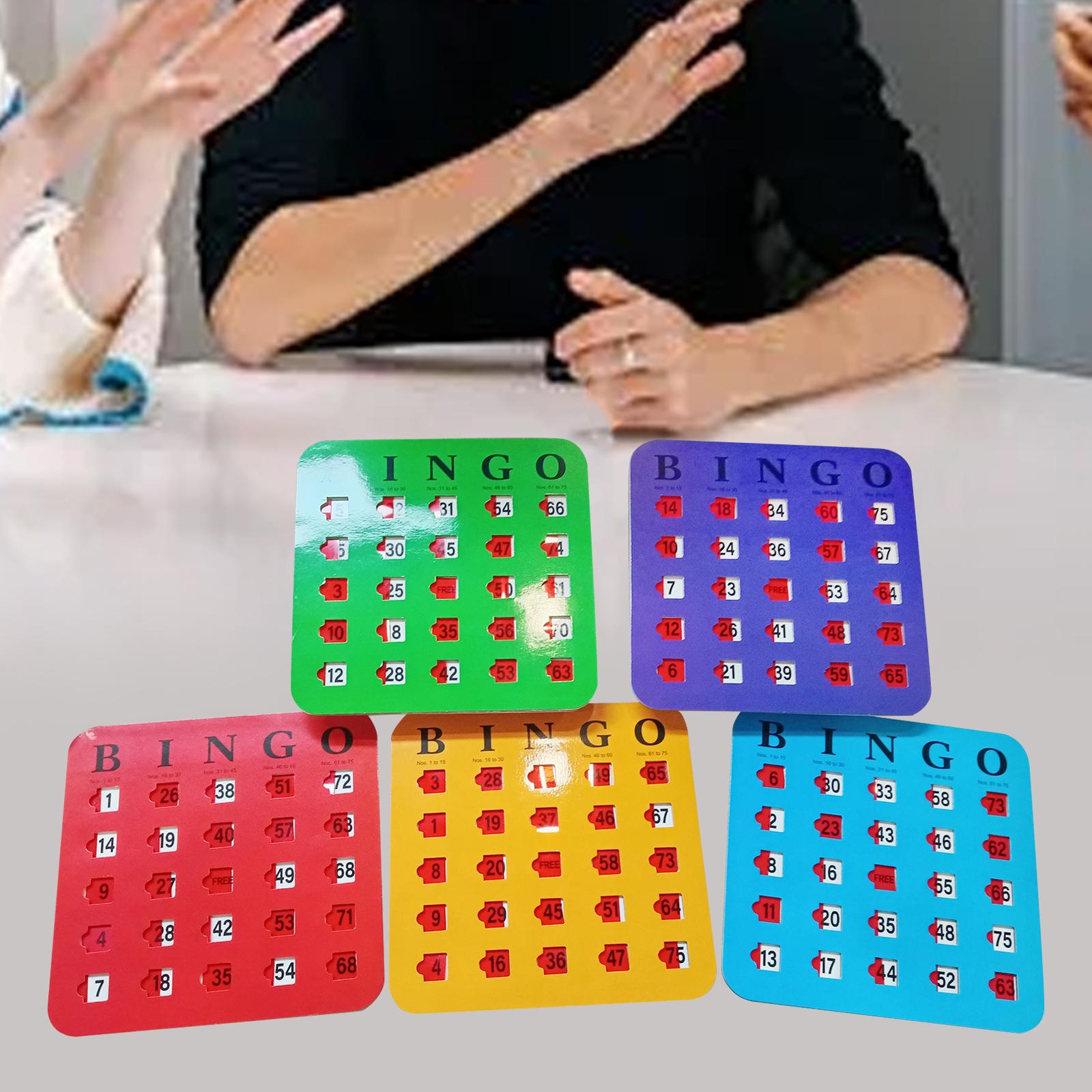 5 Pieces Large Print Bingo Car - Party Games Bingo avis et prix