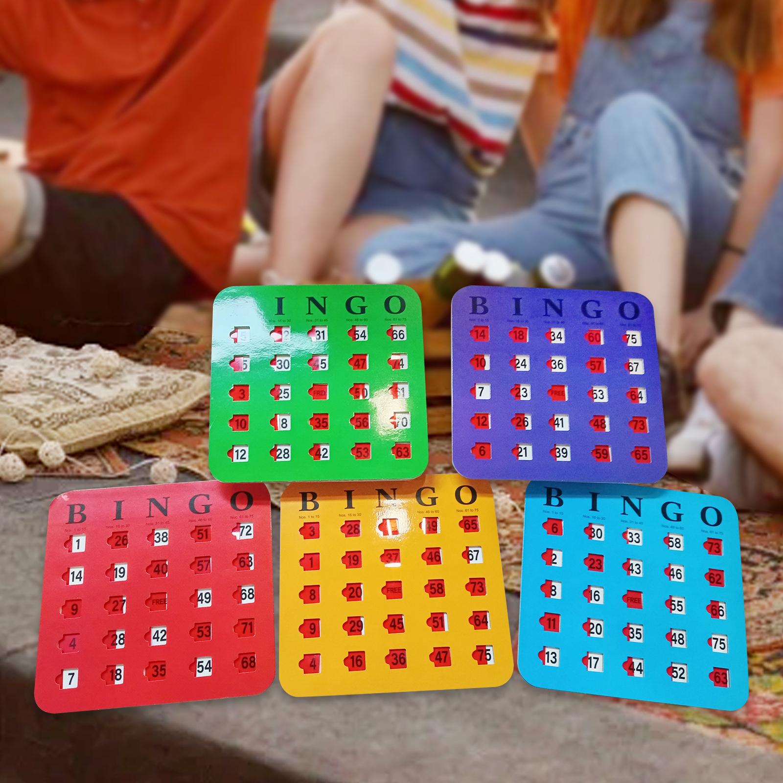 5 Pieces Large Print Bingo Car - Party Games Bingo avis et prix