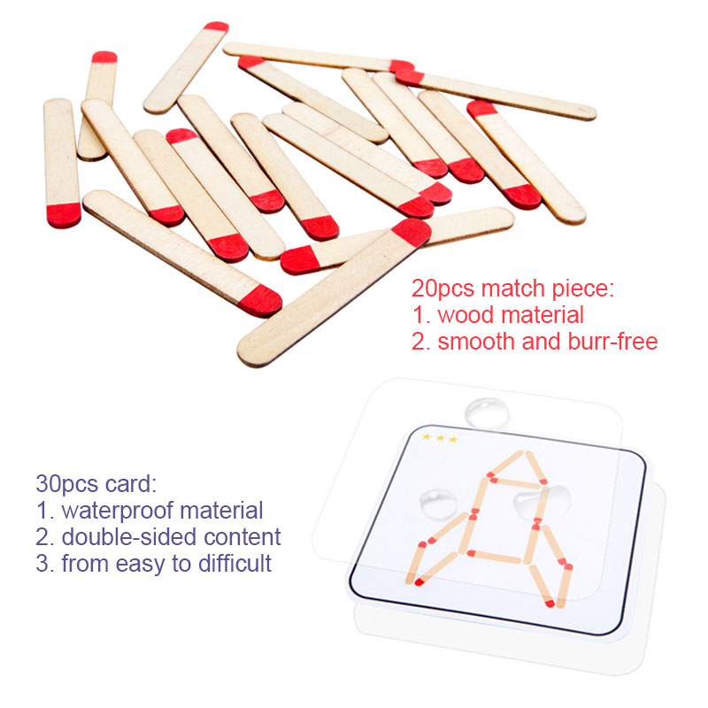 Montessori Matches Puzzles Gam - Party Games Kids Indoor avis et prix