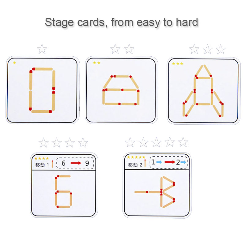 Montessori Matches Puzzles Gam - Party Games Kids Indoor avis et prix