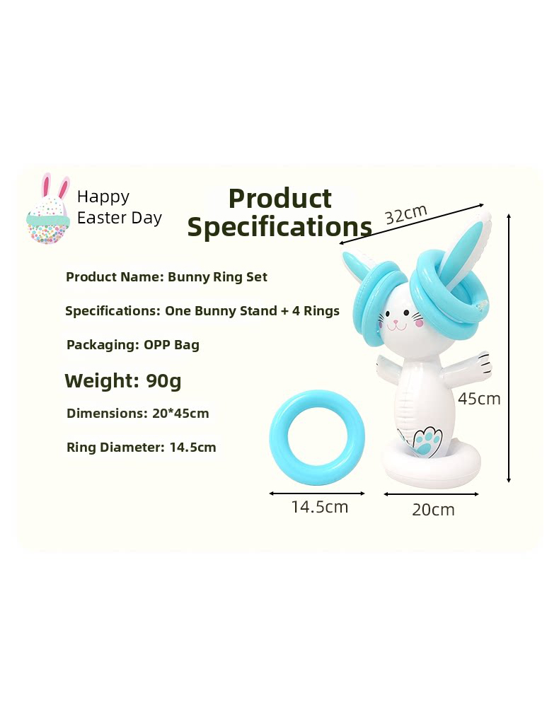 Easter Inflatable Bunny Ring T - Party Games Kids Indoor avis et prix