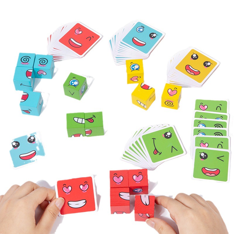 1Pcs Expressions Matching Puzz - Party Games Kids Indoor avis et prix