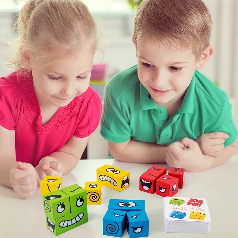 1Pcs Expressions Matching Puzz - Party Games Kids Indoor avis et prix