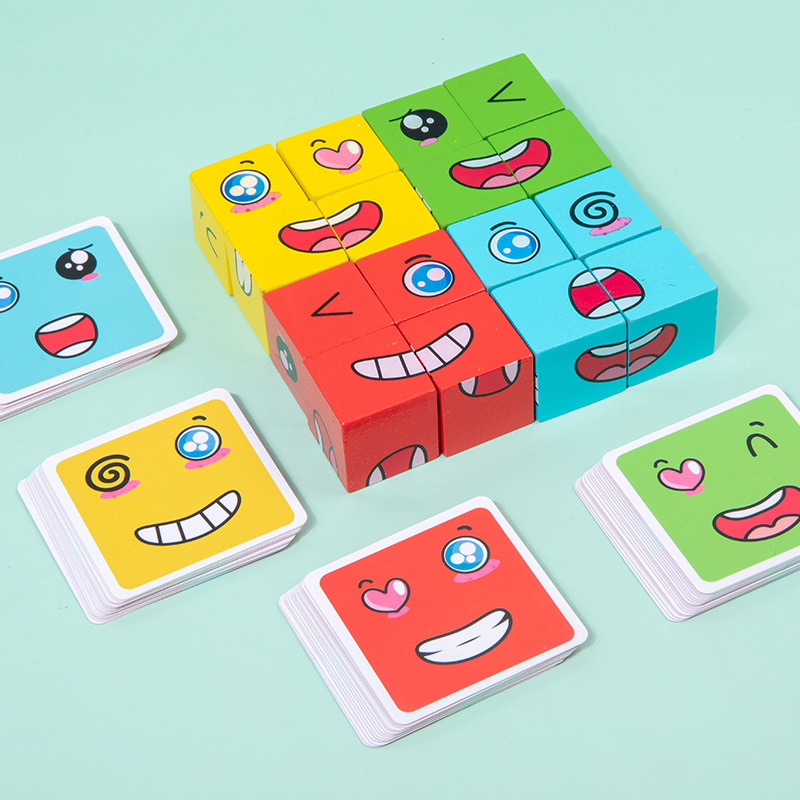 1Pcs Expressions Matching Puzz - Party Games Kids Indoor avis et prix
