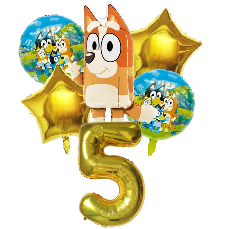 6pcs Bluey Balloon Bingo Famil - Party Games Bingo avis et prix