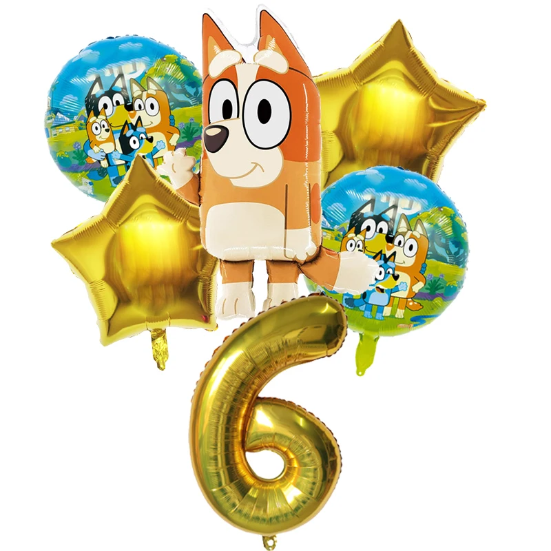 6pcs Bluey Balloon Bingo Famil - Party Games Bingo avis et prix
