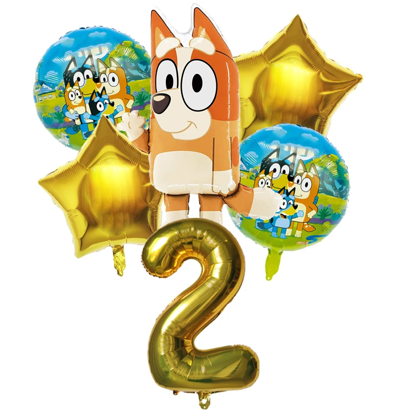 6pcs Bluey Balloon Bingo Famil - Party Games Bingo avis et prix