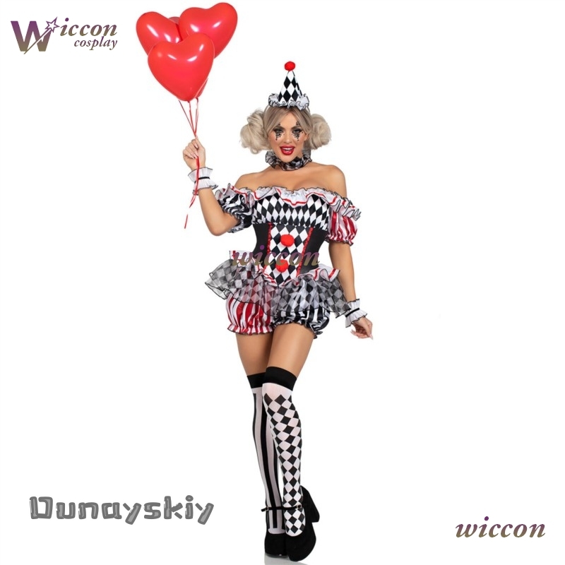 Women Clown Cosplay Costume Ci - Party Games Online avis et prix