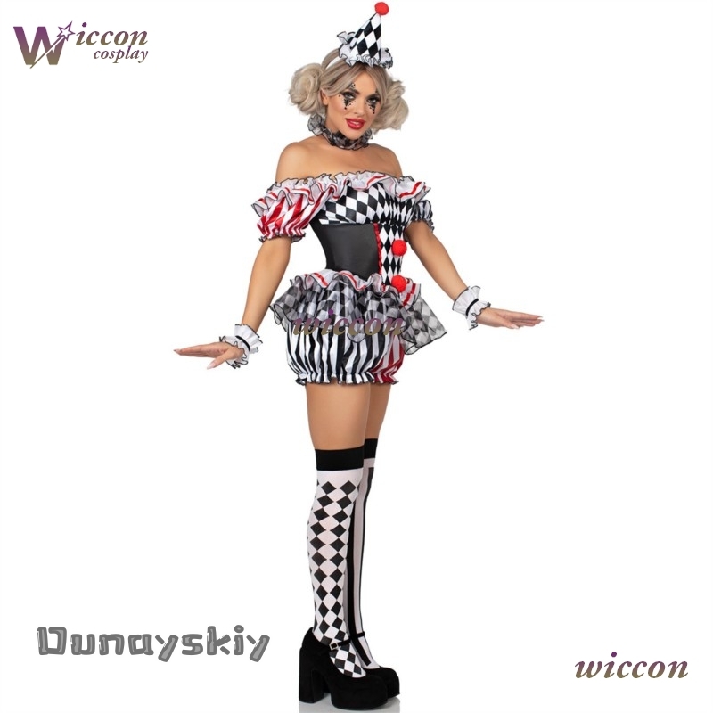 Women Clown Cosplay Costume Ci - Party Games Online avis et prix