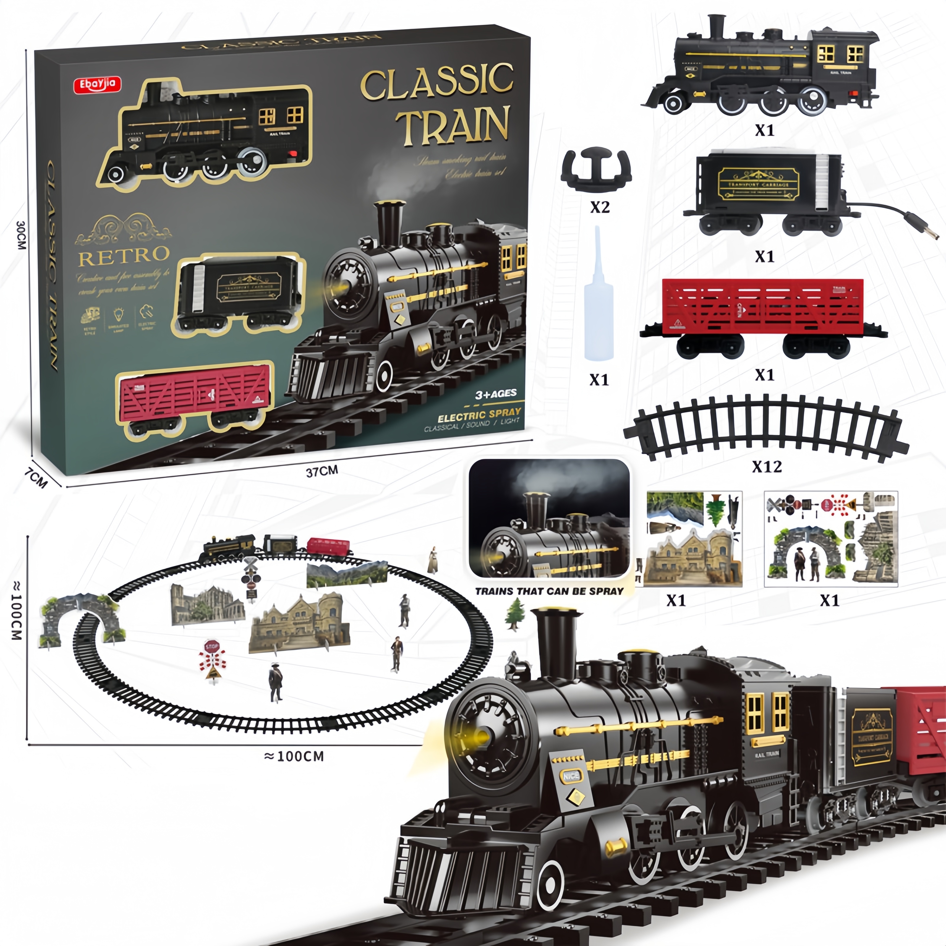 Kids Electric Steam Alloy Trai - Party Games In Steam avis et prix