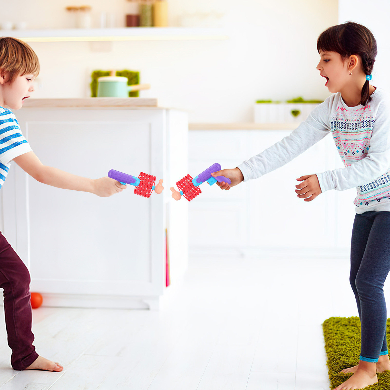 2Pcs Telescopic Spring Fists P - Party Games Kids Indoor avis et prix
